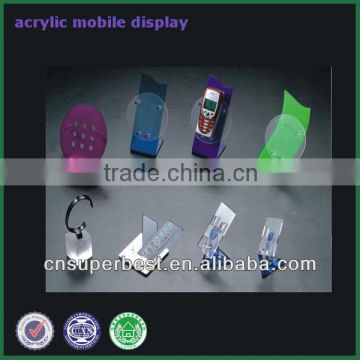 Different colors acrylic mobile display for mobile phone stores