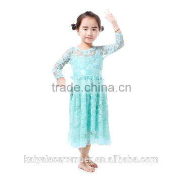 2016 Fashion kid dresses for girl snow white custom lace summer baby dress new style Princess Party Dress Lace Baby Dress