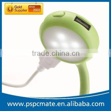 Mini Round Usb 4ports Usb Hub With 4 LED Lamp for Laptop Notebook photo-2