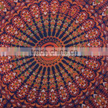 Indian Mandala Pillow Cover Decorative Throw Pillows Large Round Floor Cushions Pom Pom Roundie Boho Pillow Shams photo-2