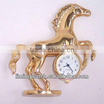 japan movt quartz pocket watch with horses