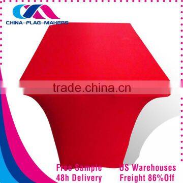 no moq custom advertise stretch fit lycra table cover