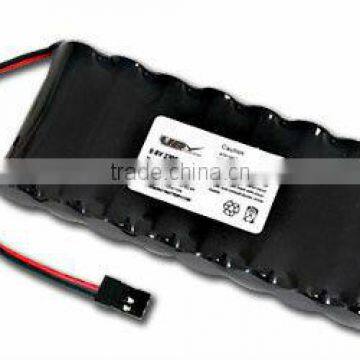 9.6V 2000mAh AA NiMH battery pack for RC Car side by side pack