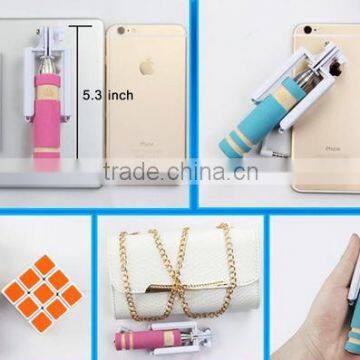 PDQ Support Mini Selfie Stick Colorful Extendable Selfie Stick for IPhone OEM Package Support photo-6