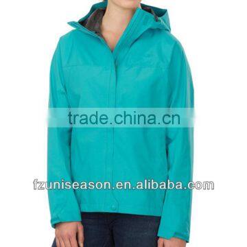 Hooded lightweight breathable adult rain jacket