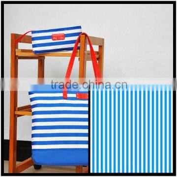 420d oxford blue white stripe fabric