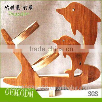 Portable Chinese Style Bamboo Wine Rack photo-4