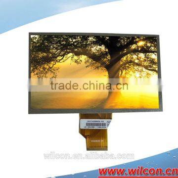 7inch 800*480 RGB interface 1000nits sunlight readable display screen with industiral grade