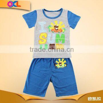 New style good material reasonable price made in china baby outfits kids clothes set july 4th patriotic design