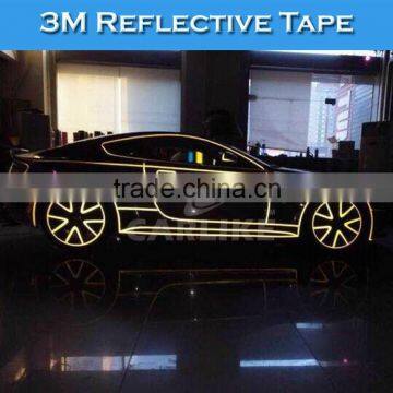 1.5CMx45.7M Easy Install 3 Years Service Life Real 3M Reflective Car Sticker