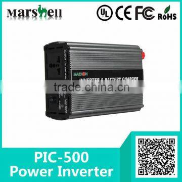 PIC-500 DC to AC Car Power Inverter with Build-in Charger 500W