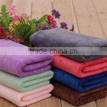 Solid Color Microfiber Towel With Overlocked Edge Best Choice