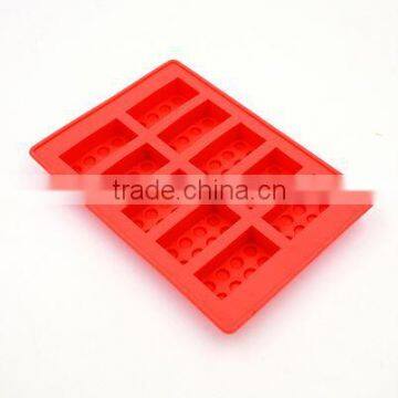 Rubber Ice Cube Mould Ice Tray Brick Shape Ice Blocks 10 Slots Ice Cream Tubs Fandont Chocolate Mold Bar Party Frozen Drink 1PC photo-2