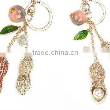 2012 Newest Key Chain/key Holder With Peanut Charms