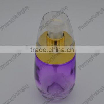 oil glass bottle made in China with pump empty bottle like Egg