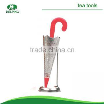 Umbralla shaped tea infuser bottle stainless steel