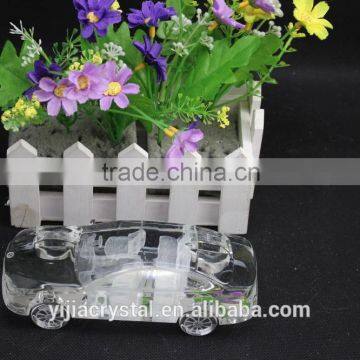 Factory directly sale wholesale price clearly 3D Crystal car model for wedding souvenir office decoration gift