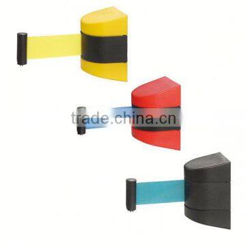 Safety Long belt retractable wall mounted barrier,strap barrier 3,5,10meters