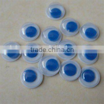 factory supply wholesale blue color self-adhesive wiggle eyes for diy animal crafts