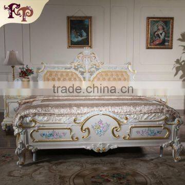 luxury italian beds bedroom furniture - solid wood princess bed                        
                                                Quality Choice