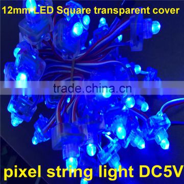 transparent cover Magenic color 0.3w/pc 12mm dc5v led pixel light string                        
                                                                                Supplier's Choice