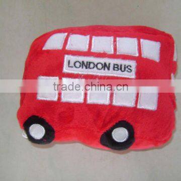 customized lovely bus plush toy