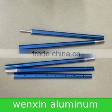 Blue Telescopic Aluminium tent pole manufacture