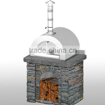 2016 Hot sale wood fired SS pizza oven with brick