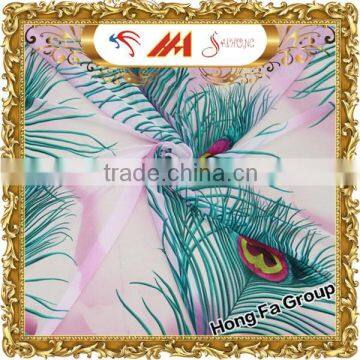 Cheap & Fine Peacock Saree Fabric Prints For Evening Dress F019200-3