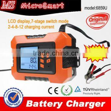 universal automatic 12A smart car battery charger