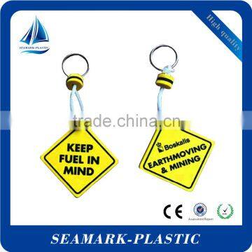 2016 popular custom made keyring EVA custom floating keychain