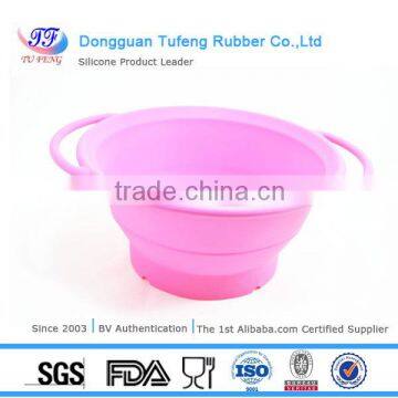 2016 Dongguan hot sale silicone collapsible lunch box