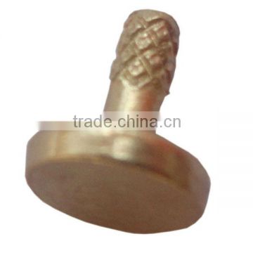 Steel round head knurling pin