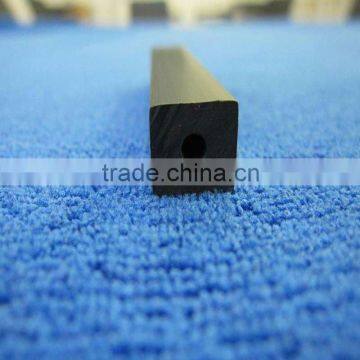 Mass black square pvc rods