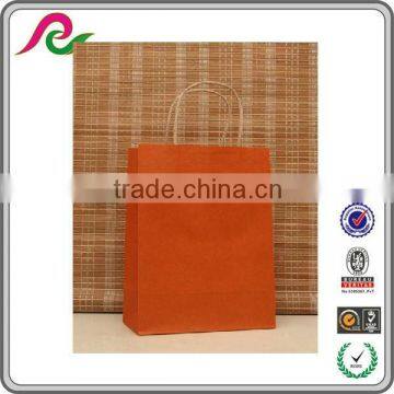 Orange department store handle paper shopping bags export to America