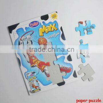 2016 paper customize paper jigsaw puzzle