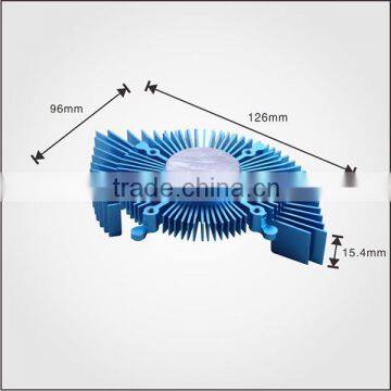 Custom Aluminum Alloy Extrusions VGA Heatsink With Blue Anodizing photo-2