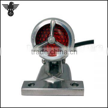 LED Retro Aluminum Tribar Motorcycle Tail Light for Harley Cafe Racer photo-2