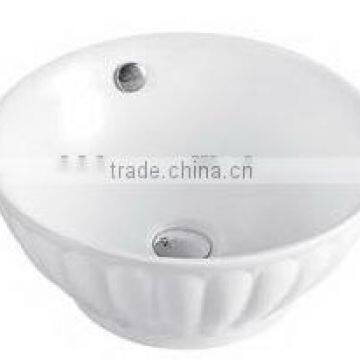 tap mounted porcelain bowl basin