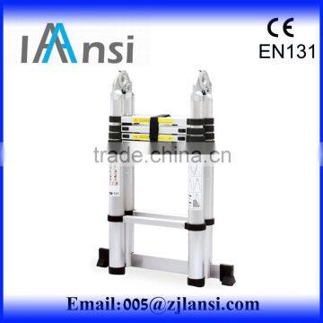 Telescopic Aluminum Ladder Aluminium Double Sided Telescopic Ladder With EN131