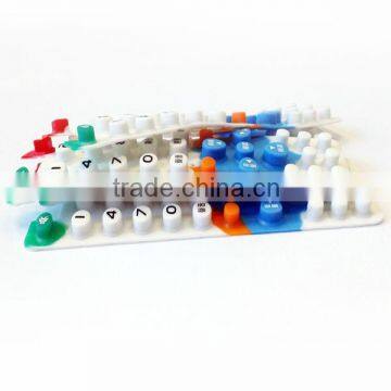 custom silicone keypad with conductive pill for electronic product