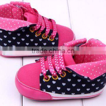 New Models Newborn Baby Canvas Fabric Rubber Shoes Kids Toddler Fashion Outdoor First Walker Shoes photo-3