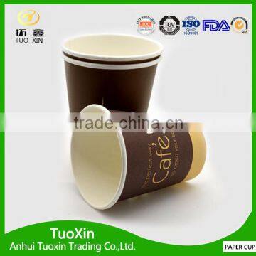 green colored pe coated drink and snack paper cup