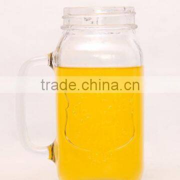 700ml Glass Mason Jar With Handle and Metal Lid photo-6