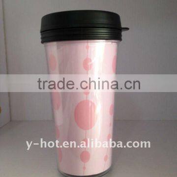 400ml double insulated plastic mugs YH-4009