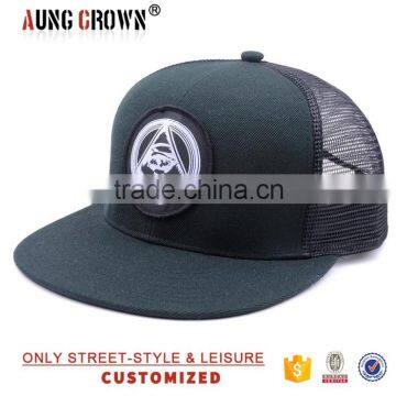 snapback cap mesh cap/cotton black mesh cap/black mesh cap