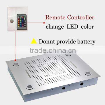 Hydro Power Led Shower Sets Rainfall Color Changing Shower Square 304 Sus Bathroom Accessories Embeded Ceiling Hand Shower Head photo-6