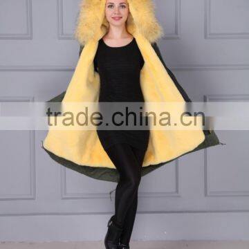 Fur Lining Women Winter Jacket Parka Raccoon Fur Parka For Ladies photo-4