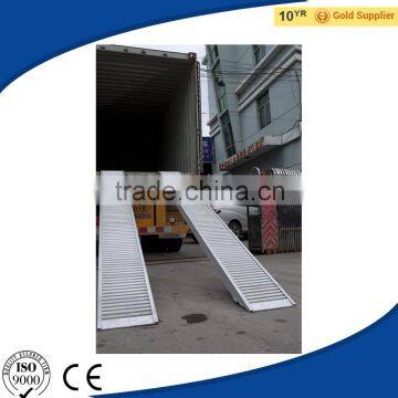 Anti-Slip Heavy Duty Aluminum Truck Loading Trailer Ramps, Straight Container Load Ramp for Access