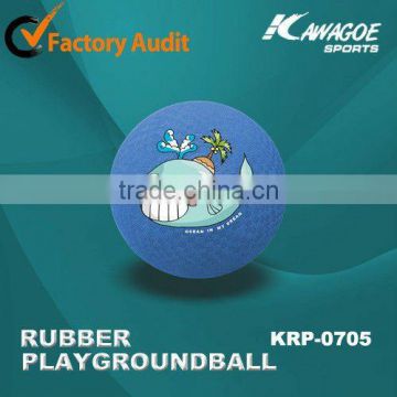 Soft rubber playground ball for children